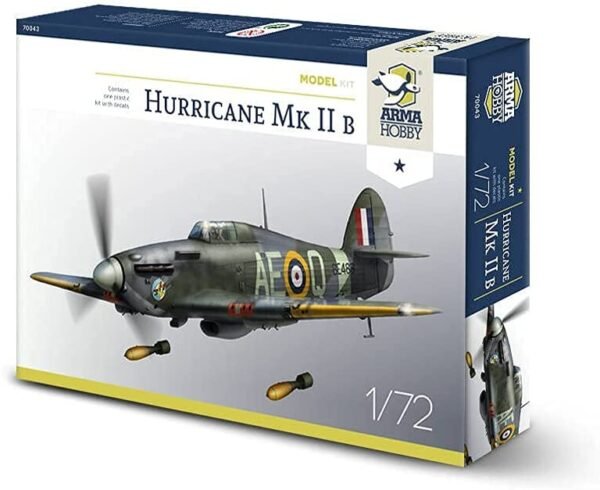 Arma Hobby 1/72 Scale Hurricane MK II B - Plastic Model Building Kit # 70043