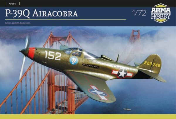 Arma Hobby 1/72 Scale P-39Q Airacobra - Plastic Model Building Aircraft Kit, Item # 70055