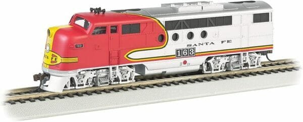 Bachmann Trains - FT - DCC WOWSOUND Sound Value-Equipped Locomotive - Santa FE (war Bonnet) - HO Scale, Prototypical Red & Silver, (68911)