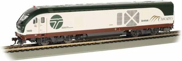 Bachmann Trains - SC-44 Charger Diesel Electric Locomotive with DCC Sound On Board - Amtrak Cascades® (WSDOT) #1400 - HO Scale