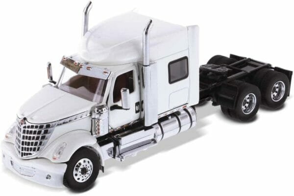 Diecast Masters International Lonestar Sleeper Cab Truck Tractor, SFFA Tandem with 72" Sleeper | 1:50 Lone Star Scale Model Semi Trucks | White...