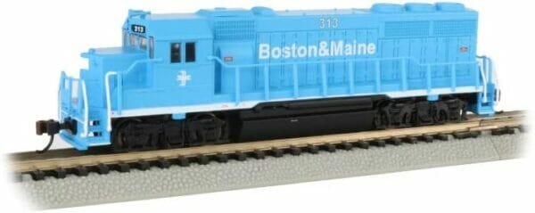 EMD GP40 Diesel Locomotive B&M #313 (without dynamic brakes) - N Scale