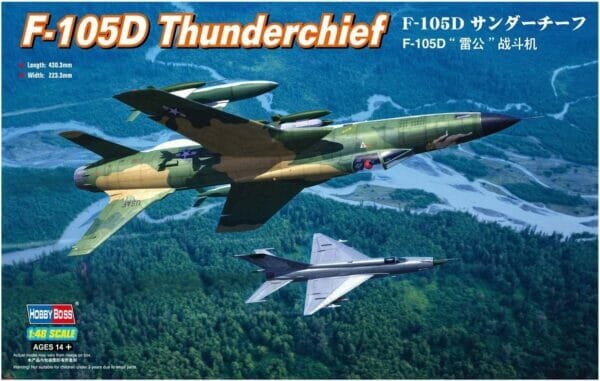 Hobby Boss F-105D Thunderchief Airplane Model Building Kit