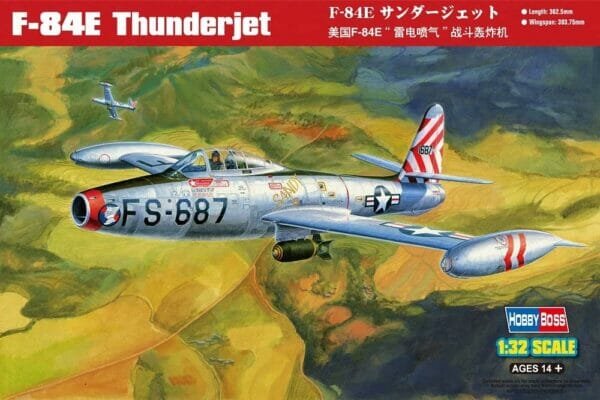 Hobby Boss F-84E Thunderjet Airplane Model Building Kit