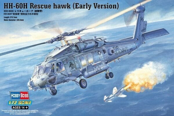 Hobby Boss HH-60H Rescue Hawk Airplane Model Building Kit (Early Version)