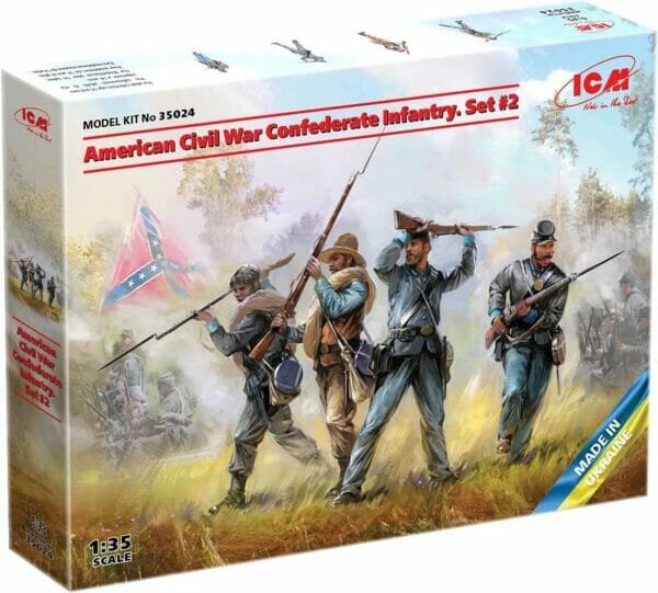 ICM 35024 American Civil War Confederate Infantry. Set #2