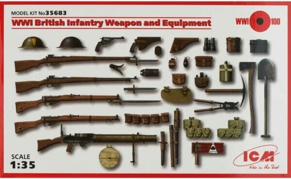 ICM Models World War I British Infantry Weapon/Equipment Kit