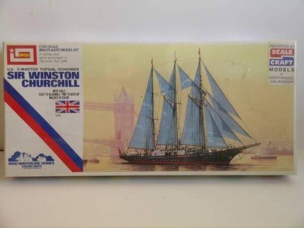 Imai Models---"Sir Winston Churchill" Sail Ship---Plastic Model Kit