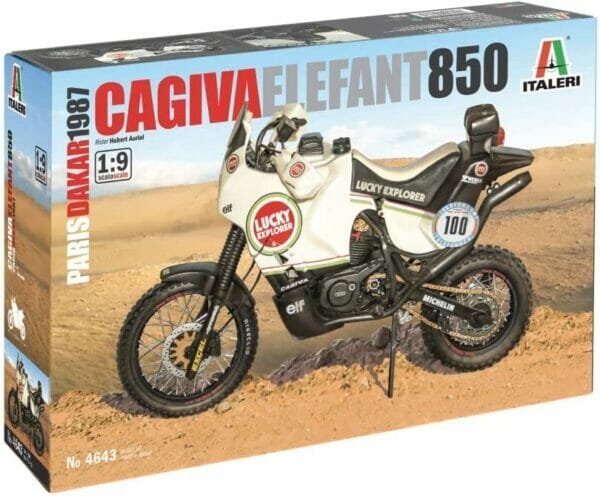 Italeri 4643S 3653S – 1:9 Cagiva Elephant 850 Winner 1987, Building, Standing Model Making, Crafts, Hobby, Gluing, Plastic Construction Kit,...