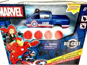 Marvel 4X4 Rebels Model Kit Easy Assembly - Captain America 2019 Ford Ranger