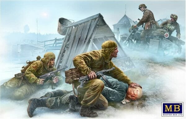 Master Box MB35190 Cross Road, Eastern Front, WWII era Figures