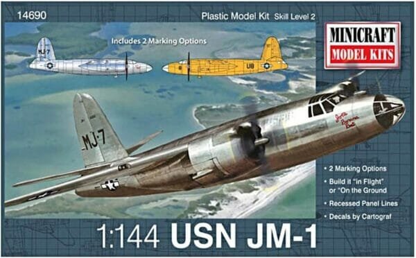 Minicraft JM-1 USN with 2 Marking Options Model Kit, 1/144 Scale