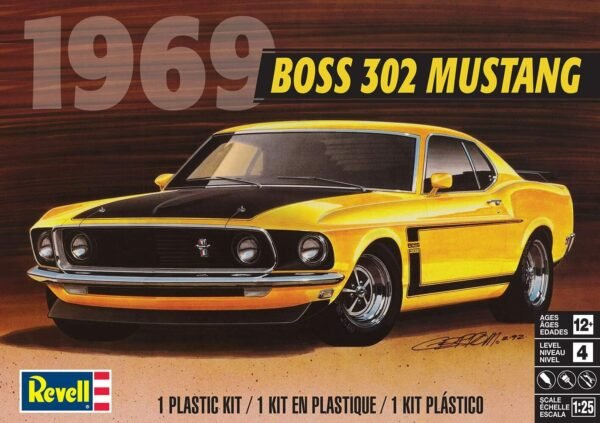 Plastic Model Kit-69' Boss 302 Mustang 1:25 -85-4313