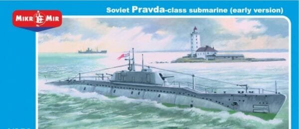 PLASTIC PRAVDA CLASS SOVIET SUBMARINE (EARLY VERSION) 1/350 MICRO-MIR 350-031