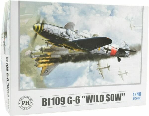 Premium Hobbies Bf109 G-6 "Wild Sow 1:48 Plastic Model Airplane Kit 137V