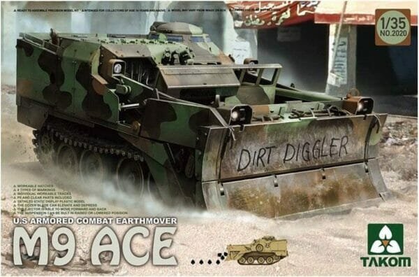 TAKOM Tak 2020 – Model Kit U.S. Armoured Combat Earthover M9 Ace