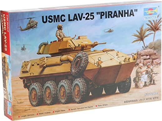 Trumpeter 1/35 USMC LAV-25 Piranha Light Armored Vehicle - Scale Model ...