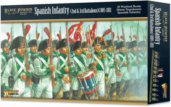 WarLord Black Powder Spanish Infantry 2nd & 3rd Battalion 1805-1811 19th Century Military Wargaming Plastic Model Kit 302411502