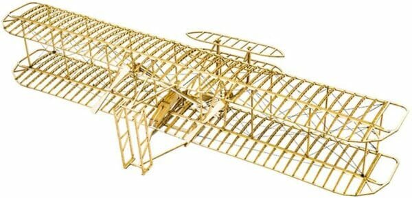 Balsa Wood Airplane Kits- Wright Brothers Flyer DIY Wooden Models Plane Construction Set, Laser Cut Aircraft Model Kit 3D Puzzles for Adults,...