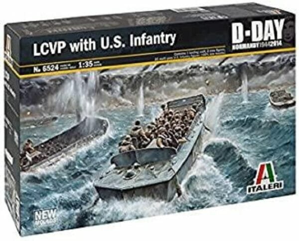 Italeri Models Lcvp with U.S. Infantry D-Day Series Boat Model Building Kits