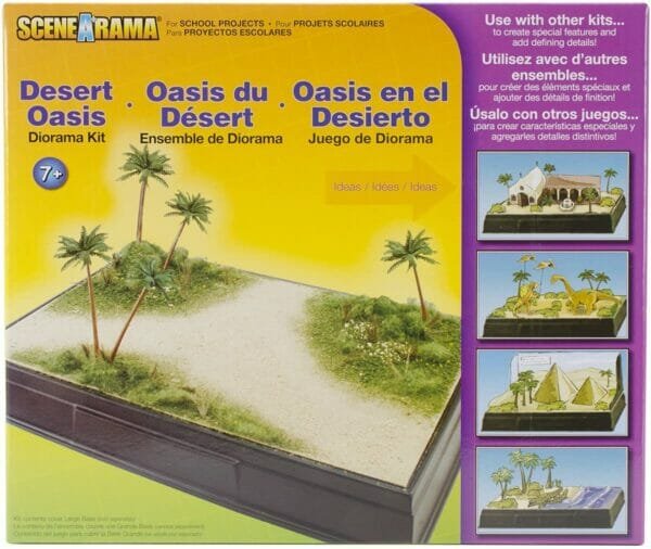 Woodland Scenics SP4112 Scene-A-Rama Desert Oasis Diorama Kit, Multicolor