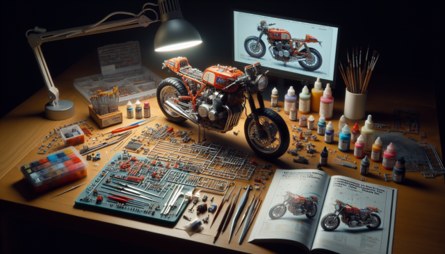 building plastic motorcycle model kits