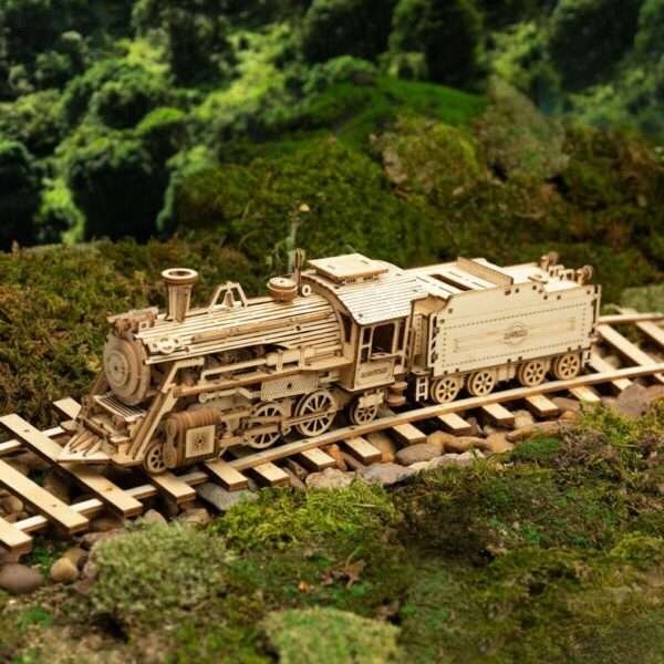 ROKR Model Locomotive Wooden 3D Kit Puzzles Model Building Kits