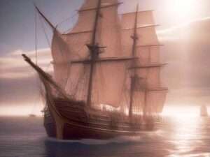 >Wooden Sails Ship