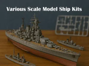 Various Scale Model Ship Kits